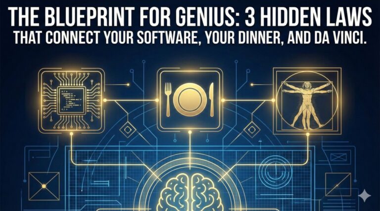 🤯 The Blueprint for Genius: 3 Hidden Laws That Connect Your Software, Your Dinner, and Da Vinci