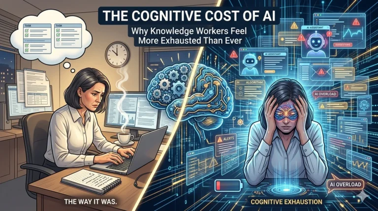 The Cognitive Cost of AI Why Knowledge Workers Feel More Exhausted Than Ever