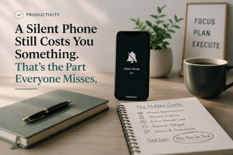 A Silent Phone Still Costs You Something. That's the Part Everyone Misses.