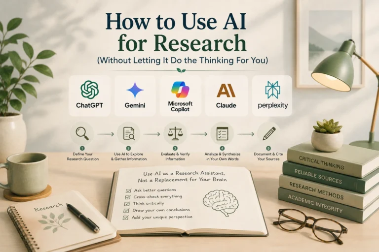 How to Use AI for Research (Without Letting It Do the Thinking For You)