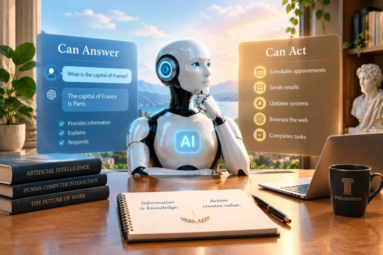 What Is an AI Agent? The Difference Between "Can Answer" and "Can Act